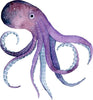Watercolor Galaxy Octopus Wall Decal