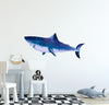 Watercolor Galaxy Shark Wall Decal