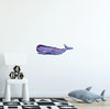 Watercolor Galaxy Sperm Whale Wall Decal