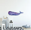 Watercolor Galaxy Sperm Whale Wall Decal
