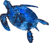 Watercolor Galaxy Sea Turtle Wall Decal