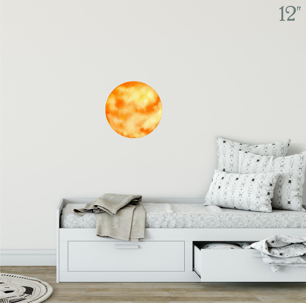 Watercolor Celestial Sun Wall Decal