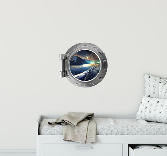 PortScape Alien Planet 1 | Space Porthole Window Wall Decal