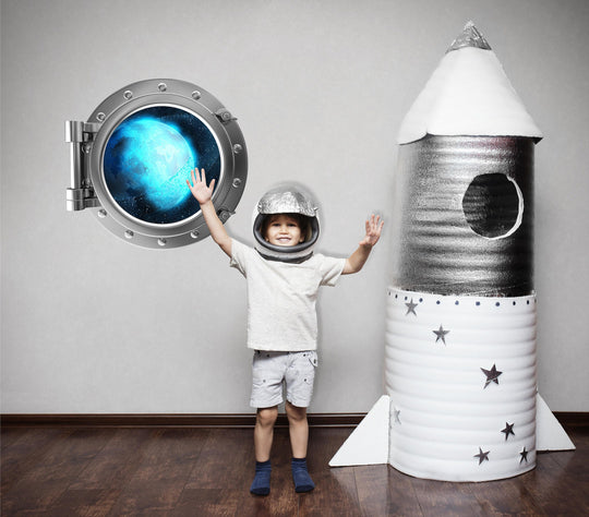 PortScape Uranus & Rings | Space Porthole Window Wall Decal