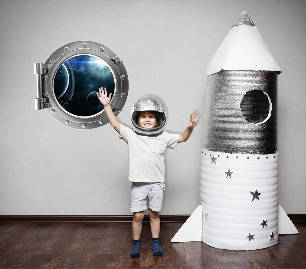 PortScape Solar System 2 | Space Porthole Window Wall Decal