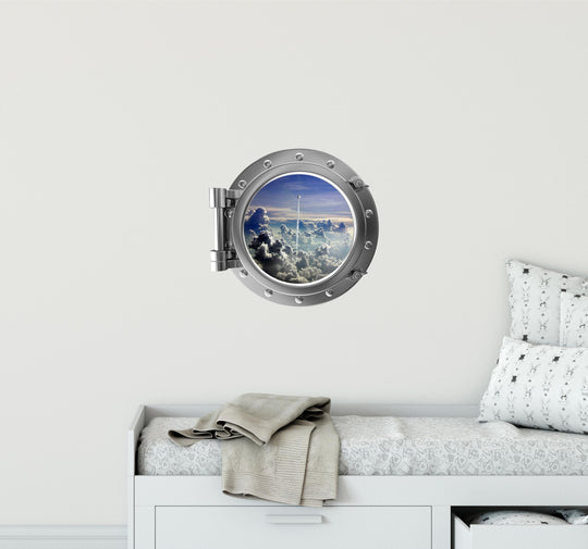 PortScape Takeoff | Space Porthole Window Wall Decal