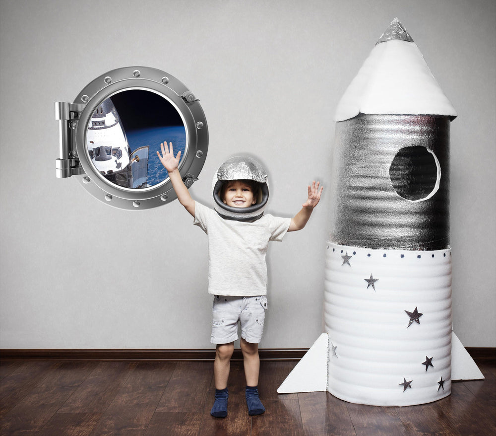 PortScape Space Shuttle 1 | Space Porthole Window Wall Decal