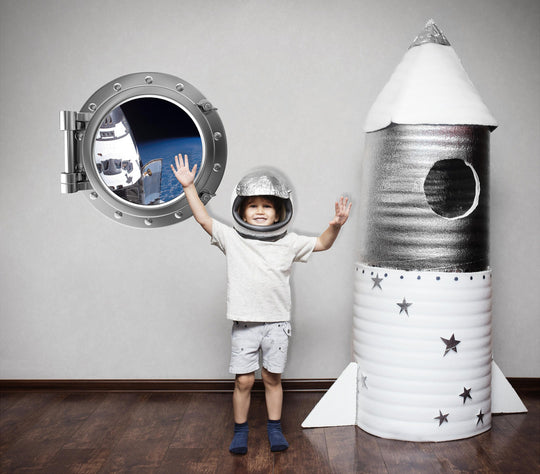 PortScape Space Shuttle 1 | Space Porthole Window Wall Decal