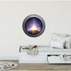 PortScape Sunrise Over Planet Earth | Space Porthole Window Wall Decal
