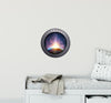 PortScape Sunrise Over Planet Earth | Space Porthole Window Wall Decal