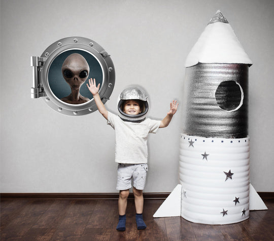 PortScape Alien 2 | Space Porthole Window Wall Decal