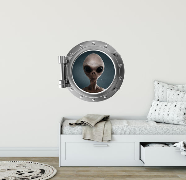 PortScape Alien 2 | Space Porthole Window Wall Decal