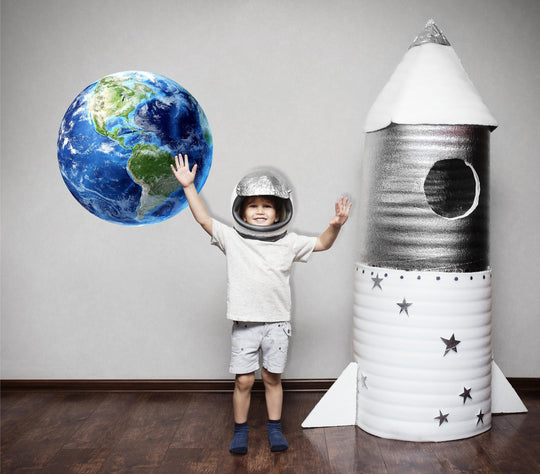 Planet EARTH #1 Wall Decal Removable Fabric Vinyl Wall Sticker Space Graphic Graphic Boys Room Planets