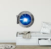 PortScape Space Warp Speed | Space Porthole Window Wall Decal