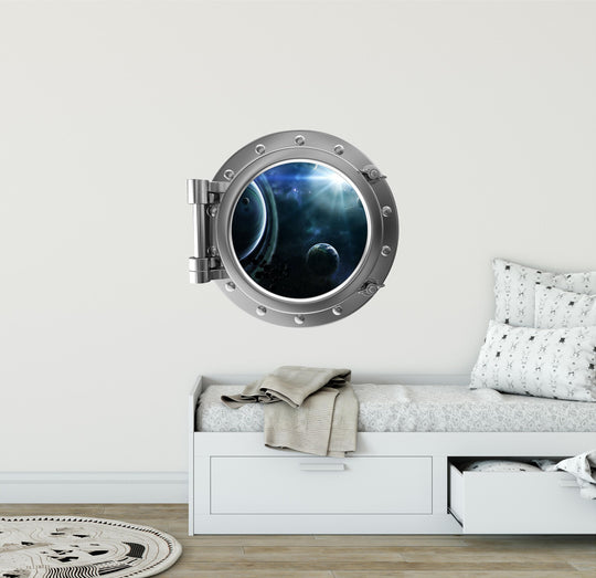 PortScape Solar System 2 | Space Porthole Window Wall Decal