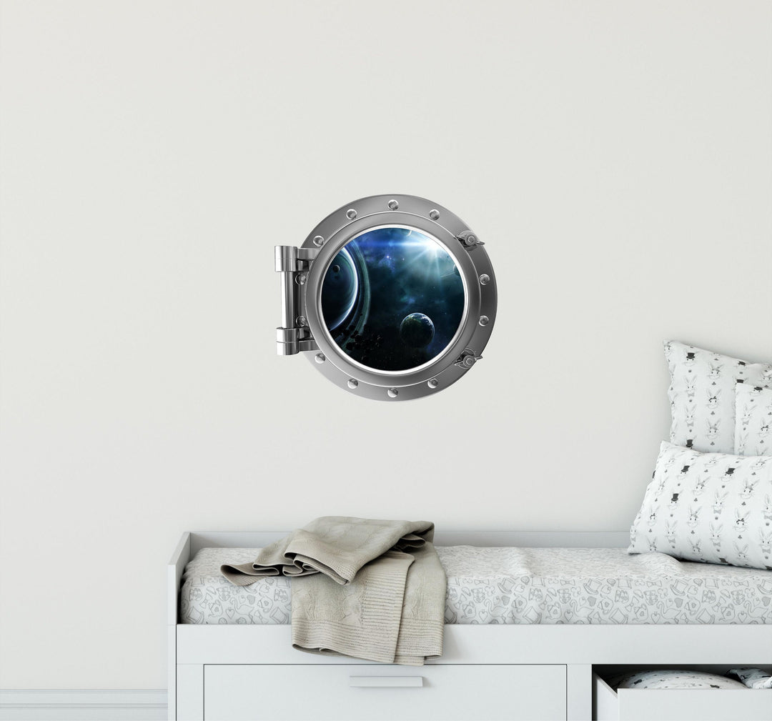 PortScape Solar System 2 | Space Porthole Window Wall Decal