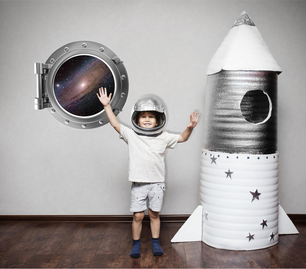 PortScape Milky Way Galaxy 1 | Space Porthole Window Wall Decal