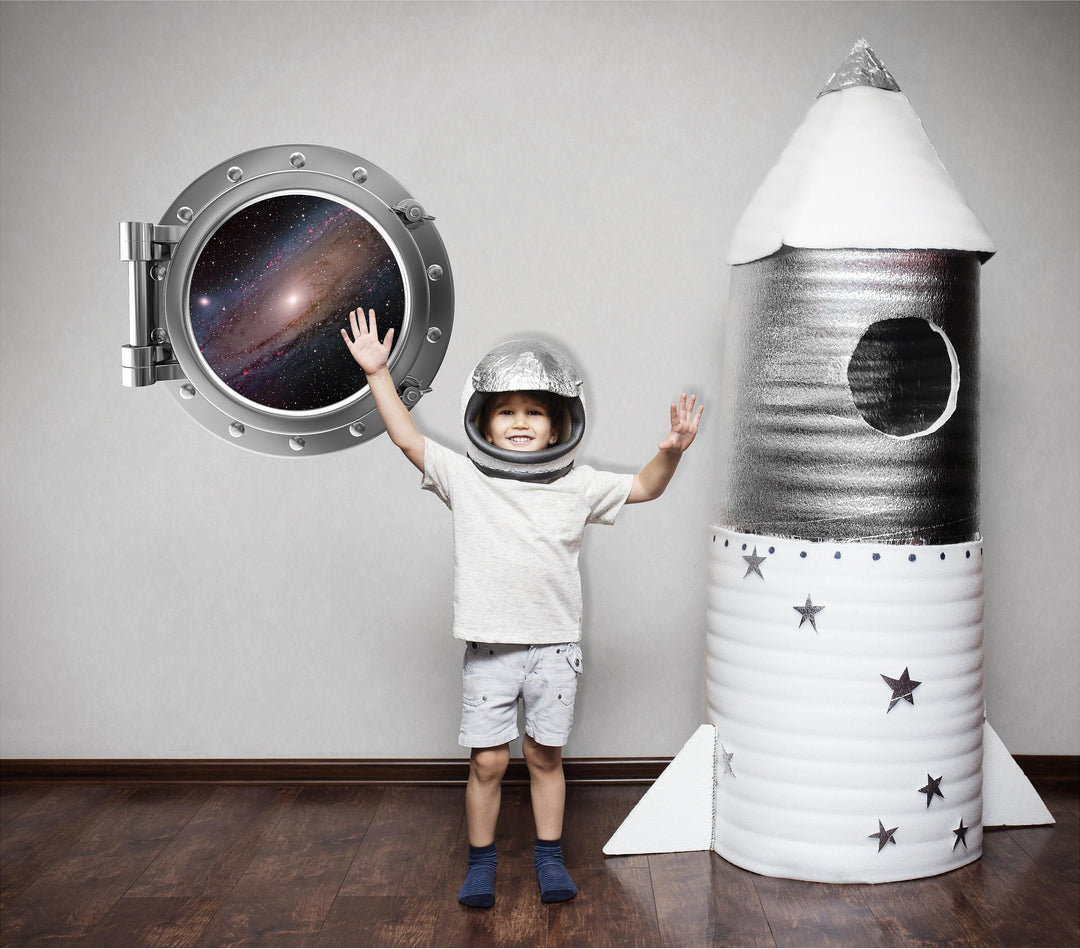 PortScape Milky Way Galaxy 1 | Space Porthole Window Wall Decal