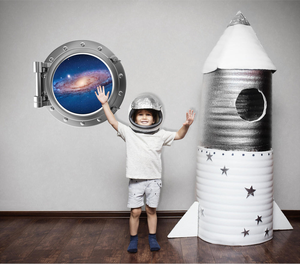 PortScape Milky Way Galaxy 2 | Space Porthole Window Wall Decal