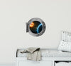 PortScape Planet & Distant Sun | Space Porthole Window Wall Decal