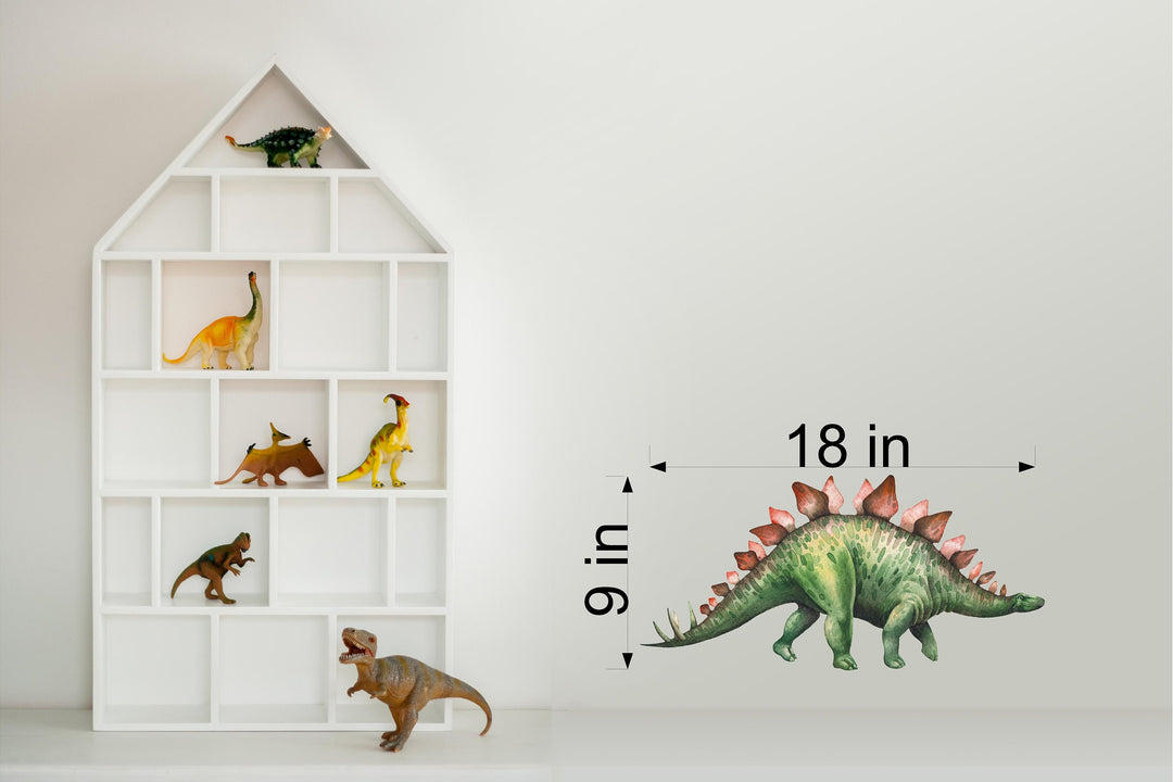 Watercolor Dinosaur Stegosaurus Wall Decal
