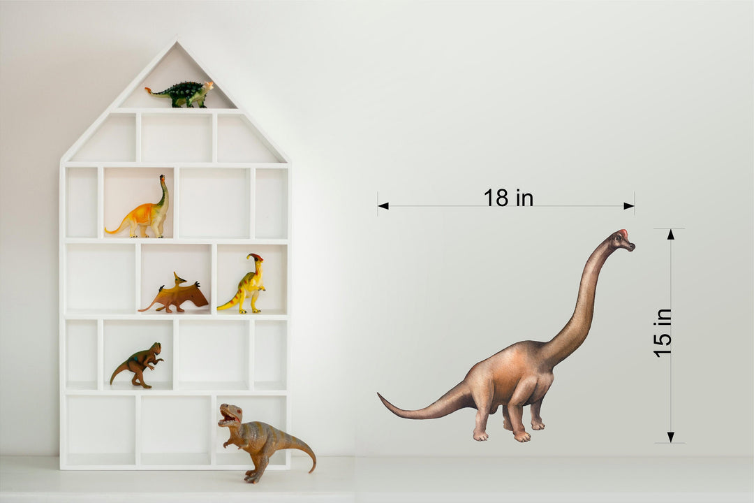 Watercolor Dinosaur Brachiosaurus Wall Decal