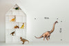 Watercolor Dinosaur Brachiosaurus Wall Decal