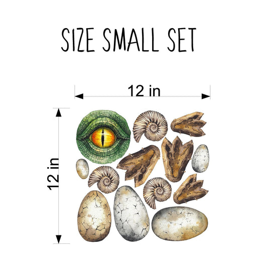 Dinosaur Accessories Wall Decal Set
