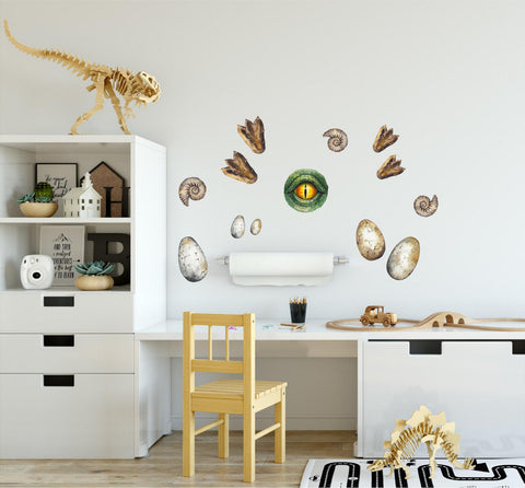Dinosaur Accessories Wall Decal Set