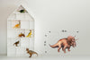 Watercolor Dinosaur Triceratops Wall Decal