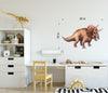 Watercolor Dinosaur Triceratops Wall Decal