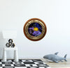 PortScape Yellow Boxfish | Ocean Porthole Window Wall Decal
