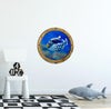PortScape Clown Triggerfish | Ocean Porthole Window Wall Decal