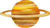 Watercolor Planet Saturn 2 Wall Decal