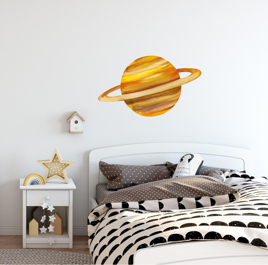Watercolor Planet Saturn 2 Wall Decal