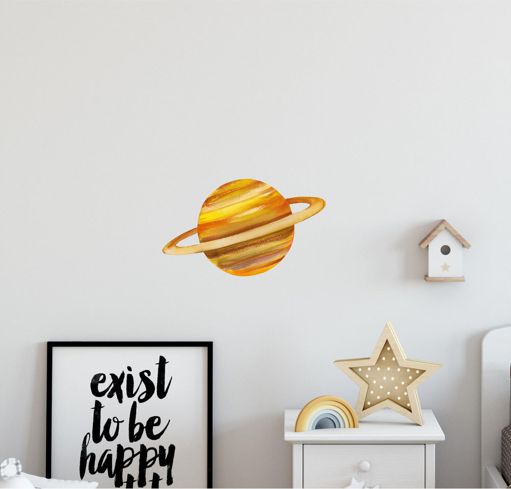 Watercolor Planet Saturn 2 Wall Decal