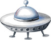 Watercolor UFO 3 Wall Decal