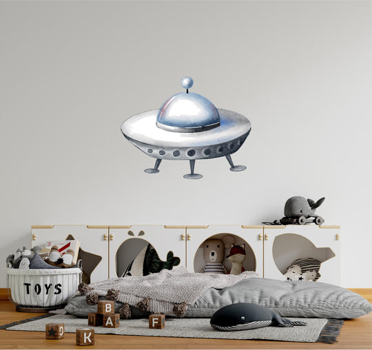 Watercolor UFO 3 Wall Decal