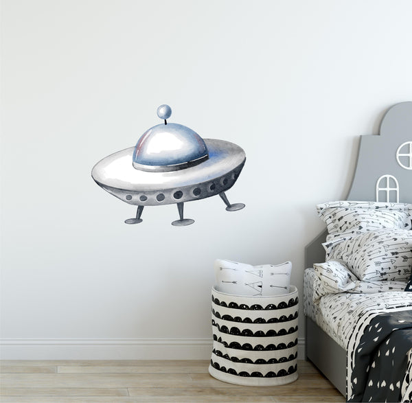 Watercolor UFO 3 Wall Decal
