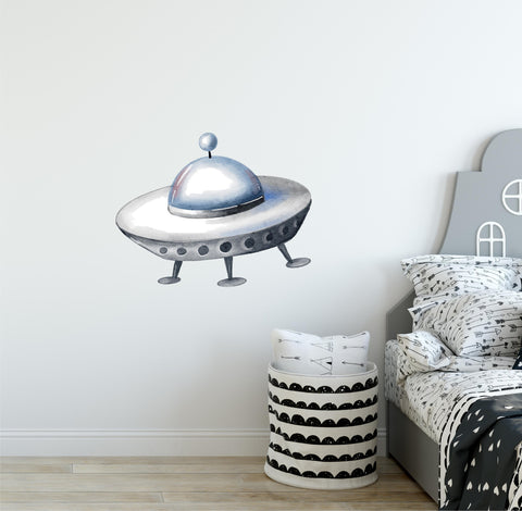 Watercolor UFO 3 Wall Decal