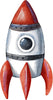 Watercolor Space Shuttle Wall Decal