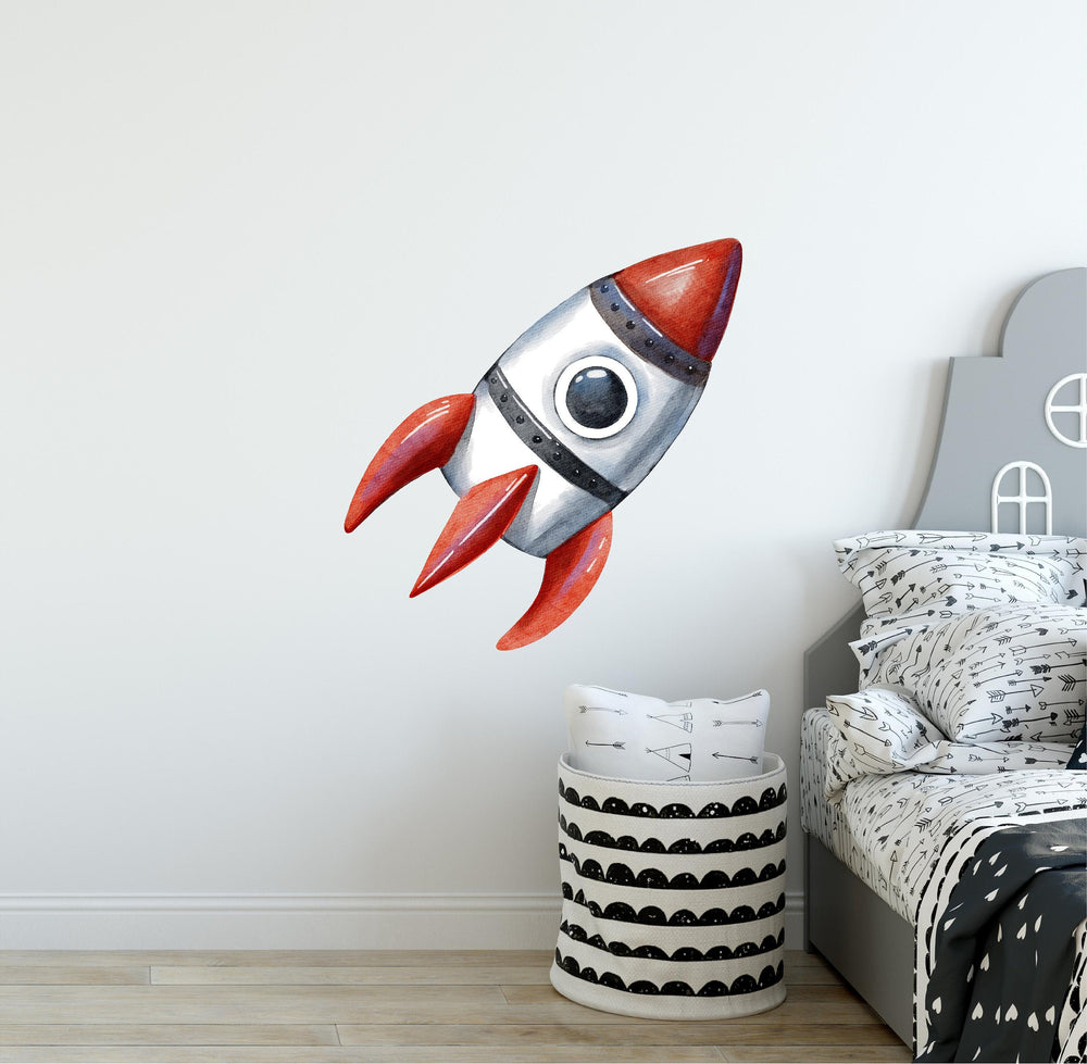 Watercolor Space Shuttle Wall Decal
