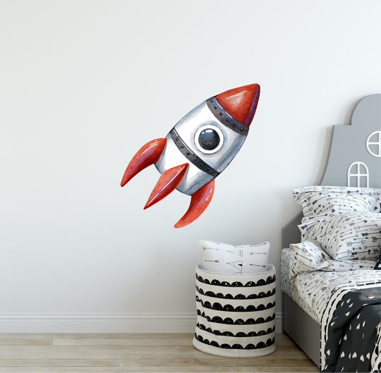 Watercolor Space Shuttle Wall Decal