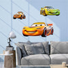 Cartoon Cars Wall Decal Pack  Set of 3