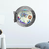 PortScape Cartoon Deep Sea Town | Ocean Porthole Window Wall Decal