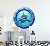 Baby Shark | Cartoon Porthole Window Wall Decal