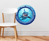Baby Shark | Cartoon Porthole Window Wall Decal