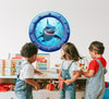Baby Shark | Cartoon Porthole Window Wall Decal