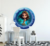 Mermaid 3 | Cartoon Porthole Window Wall Decal