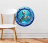 Baby Sea Turtle | Cartoon Porthole Window Wall Decal